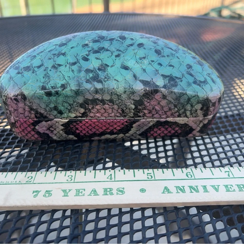 Multi colored sunglasses case